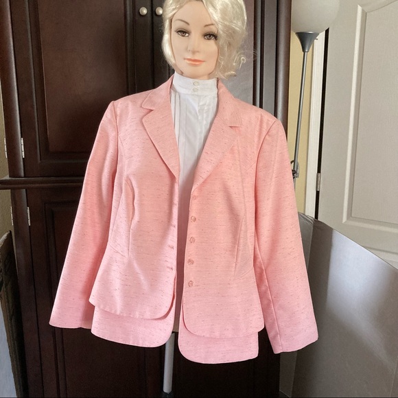 Emily Pink Formal Blazer Plus Size 16W Buttoms up - Picture 3 of 16